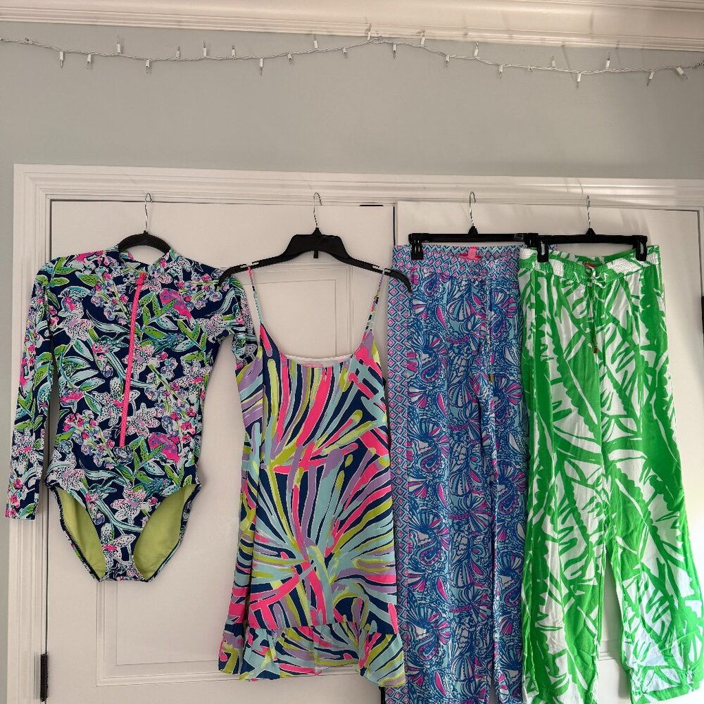 Lilly Pulitzer, Size 4 and Small/XS.  Bundle of all four items